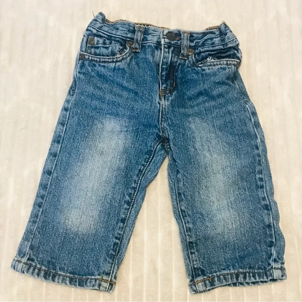 Lot Boys Denim Jeans Fleece Cargo Pants Baby Gap Cherokee Wonder Kids size 12 M
